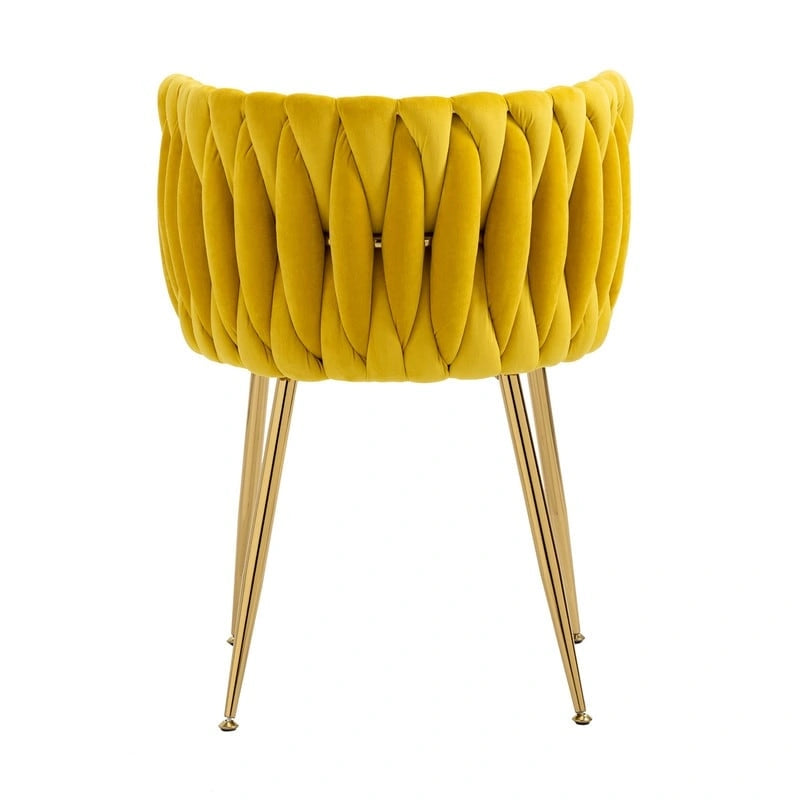 Chaise de salle à manger en velours au charme moderne