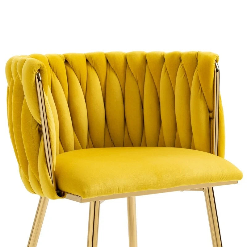 Chaise de salle à manger en velours au charme moderne