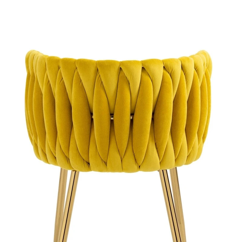 Chaise de salle à manger en velours au charme moderne