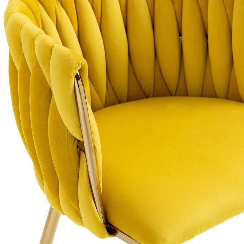 Chaise de salle à manger en velours au charme moderne