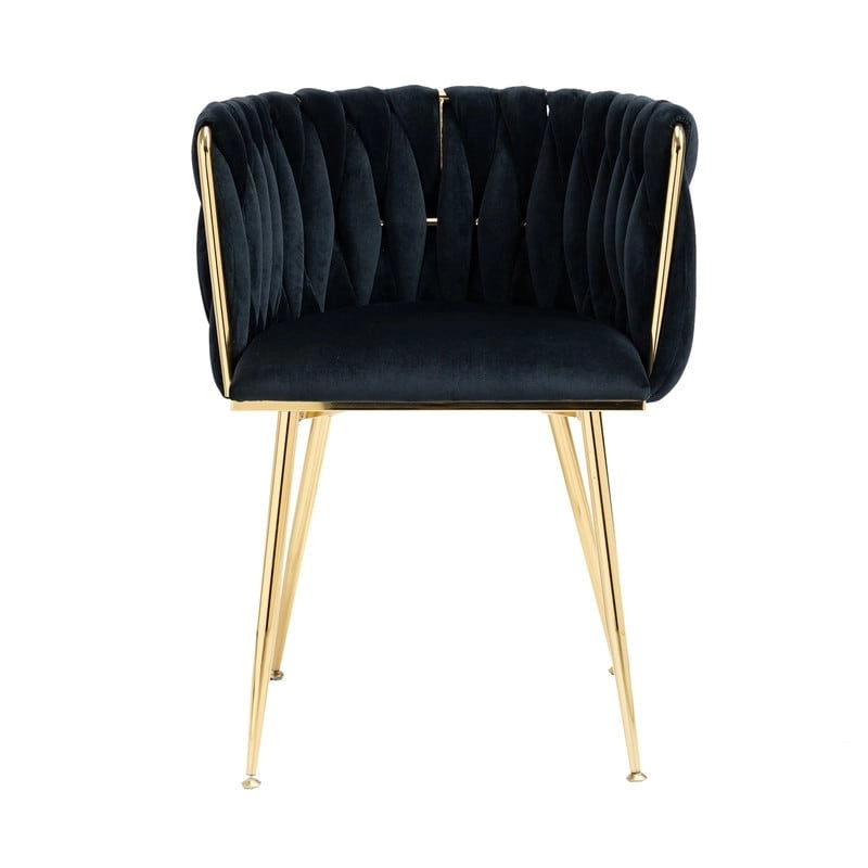Chaise de salle à manger en velours au charme moderne