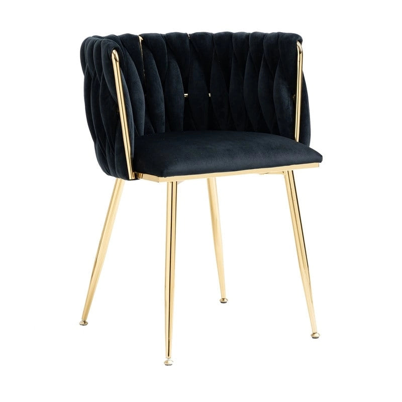 Chaise de salle à manger en velours au charme moderne