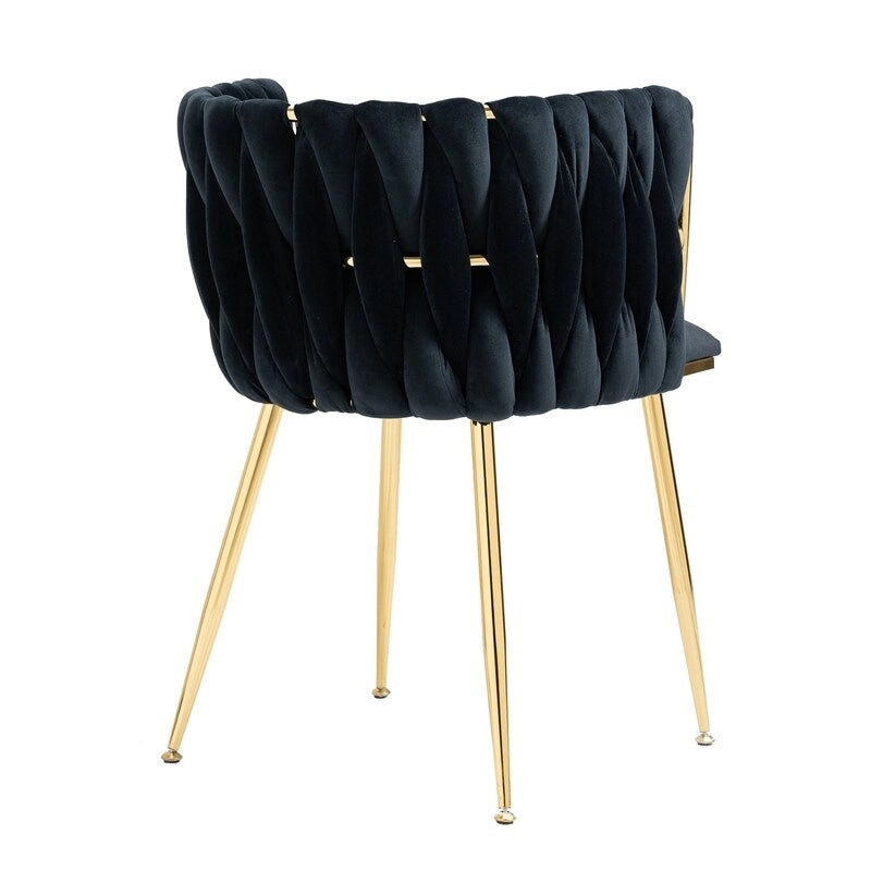 Chaise de salle à manger en velours au charme moderne