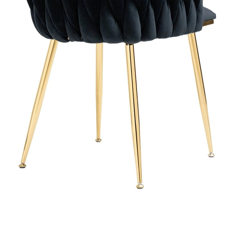 Chaise de salle à manger en velours au charme moderne