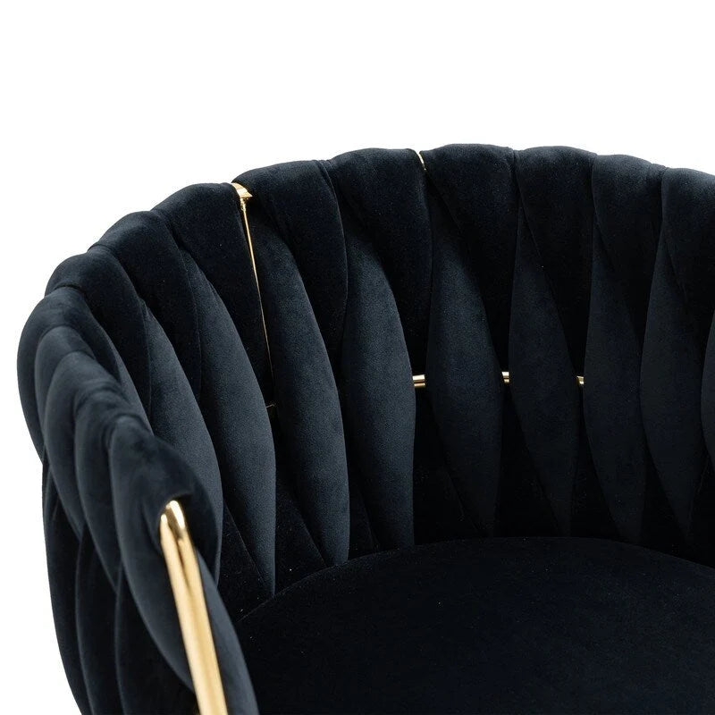 Chaise de salle à manger en velours au charme moderne