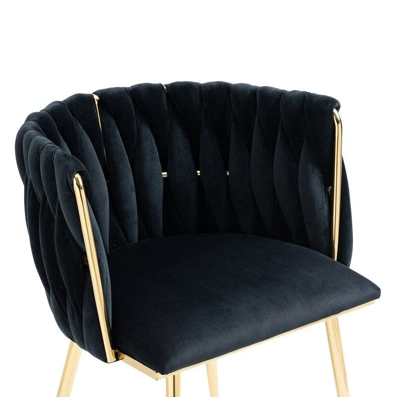 Chaise de salle à manger en velours au charme moderne