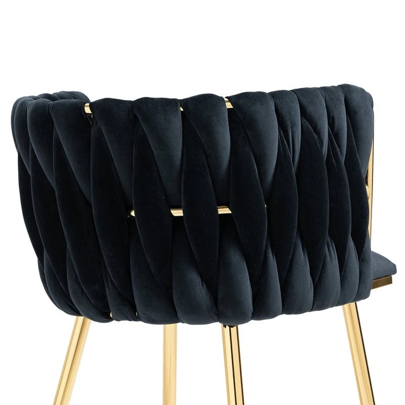 Chaise de salle à manger en velours au charme moderne