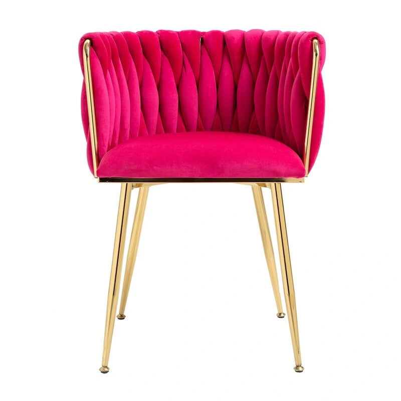 Chaise de salle à manger en velours au charme moderne