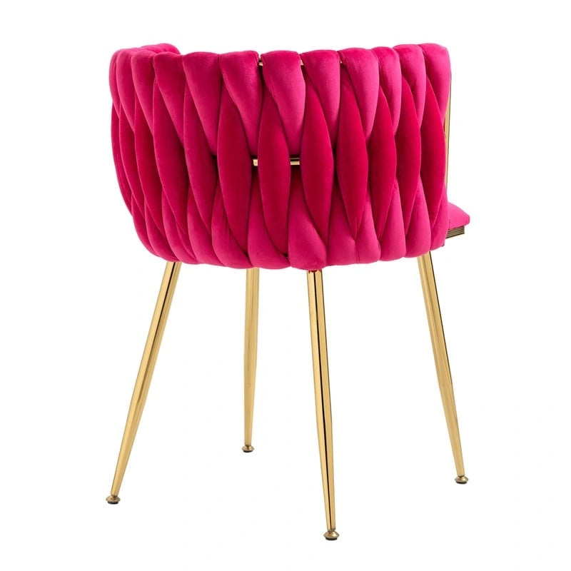 Chaise de salle à manger en velours au charme moderne