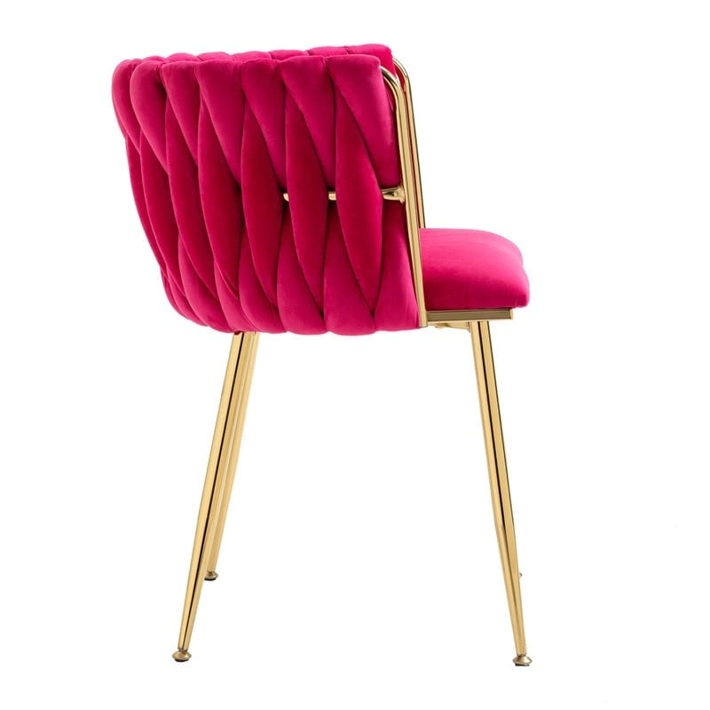 Chaise de salle à manger en velours au charme moderne