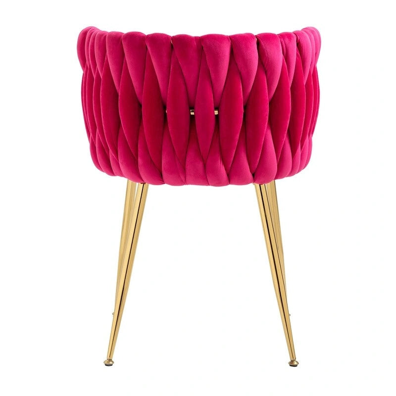 Chaise de salle à manger en velours au charme moderne