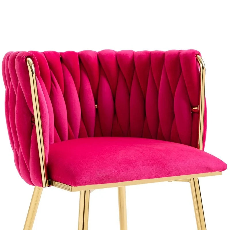 Chaise de salle à manger en velours au charme moderne