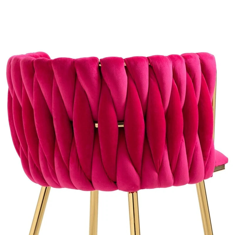 Chaise de salle à manger en velours au charme moderne