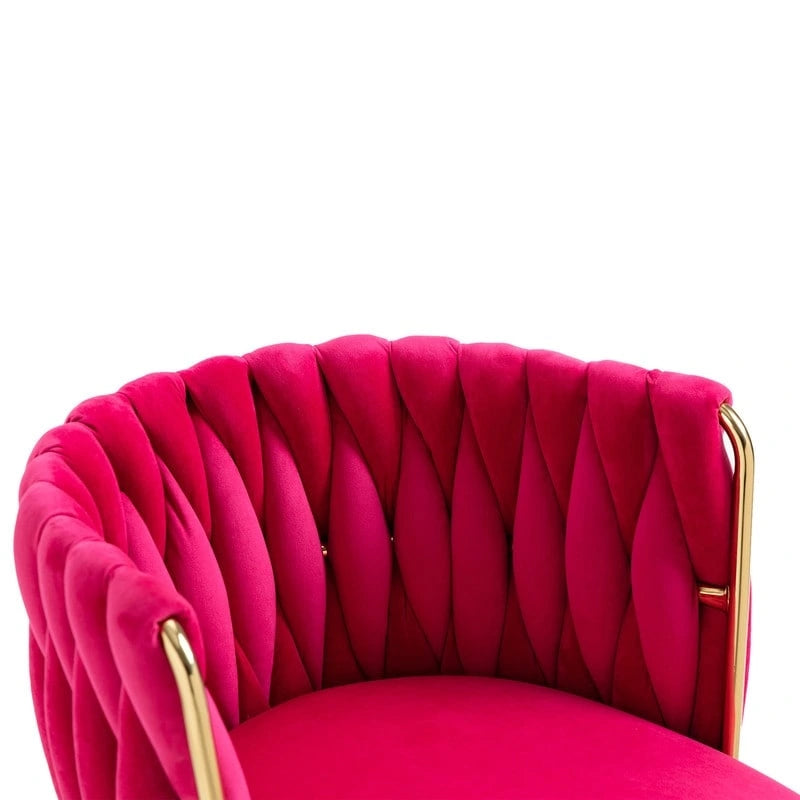 Chaise de salle à manger en velours au charme moderne