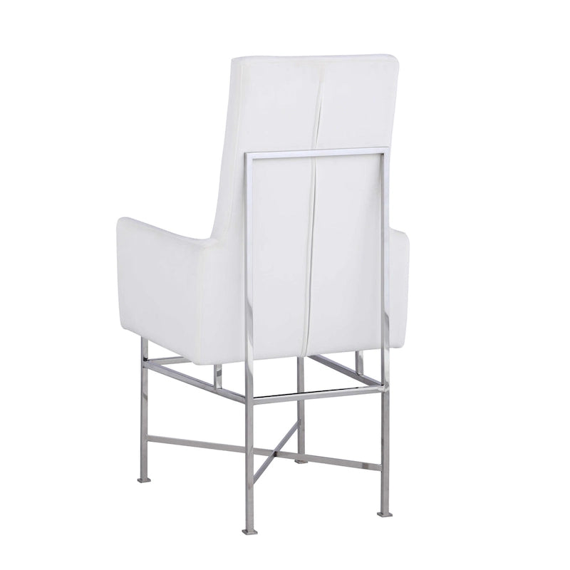 Fauteuils modernes à structure en acier, deux chaises par ensemble