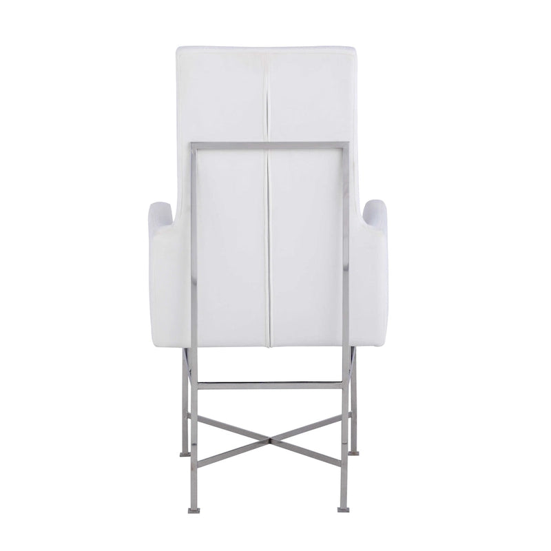 Fauteuils modernes à structure en acier, deux chaises par ensemble