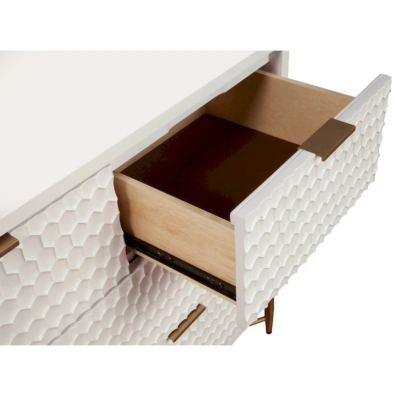 Meuble TV de 64 po de largeur (blanc)