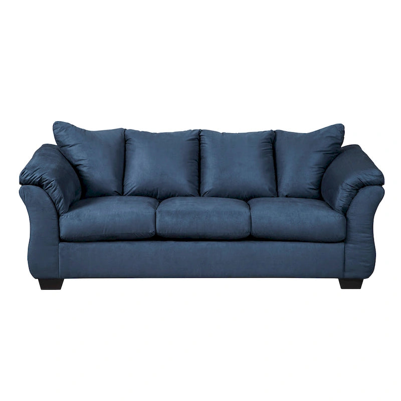 Canapé en microfibre bleu marine