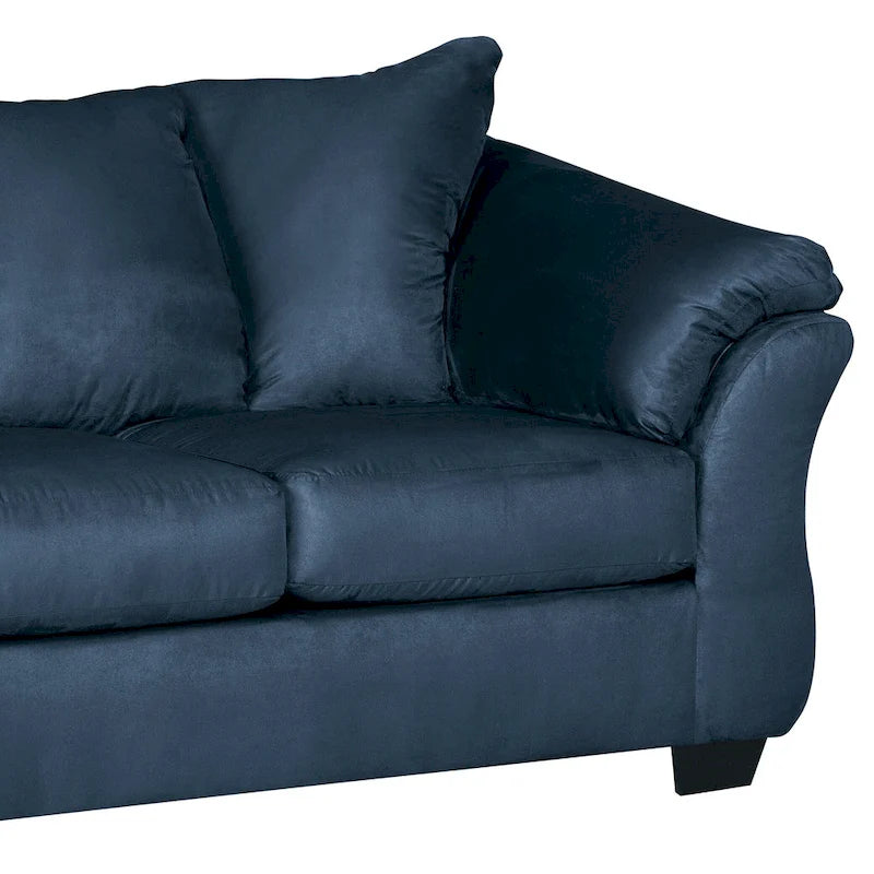 Canapé en microfibre bleu marine