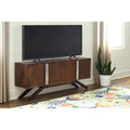 Meuble TV en noyer massif de 150 cm de large