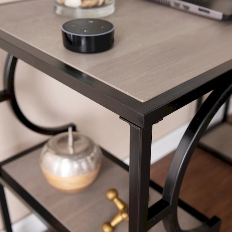 Bureau de style transitionnel en bois brun