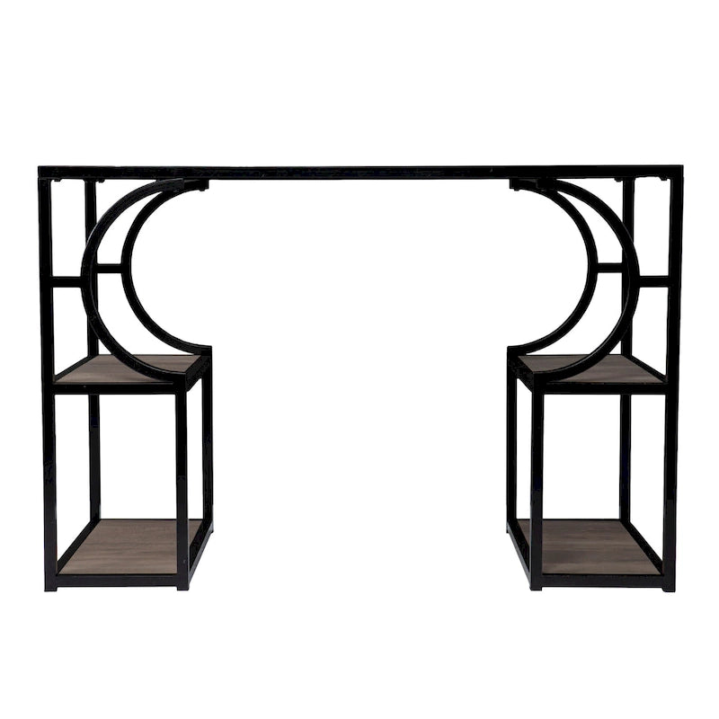 Bureau de style transitionnel en bois brun