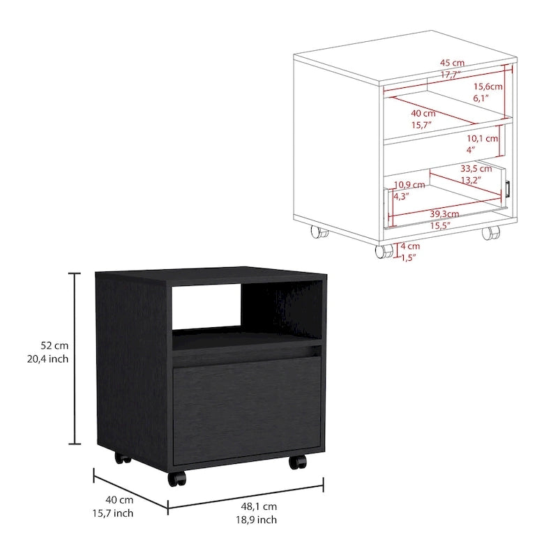 Ensemble de mobilier de chambre comprenant une table de chevet et une coiffeuse