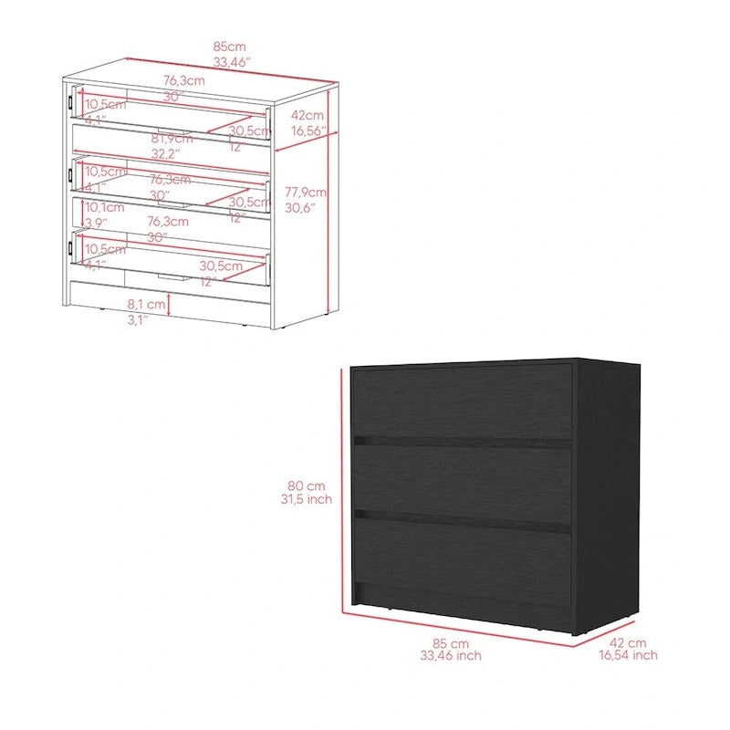 Ensemble de mobilier de chambre comprenant une table de chevet et une coiffeuse
