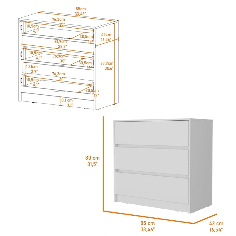 Ensemble de mobilier de chambre comprenant une table de chevet et une coiffeuse