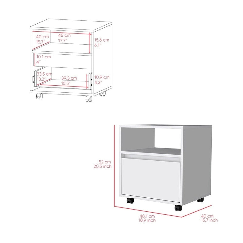 Ensemble de mobilier de chambre comprenant une table de chevet et une coiffeuse