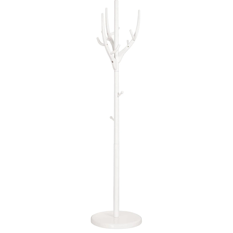Porte-manteau sur pied en forme de branche réglable — Porte-manteau et porte-chapeaux en bois d'hévéa