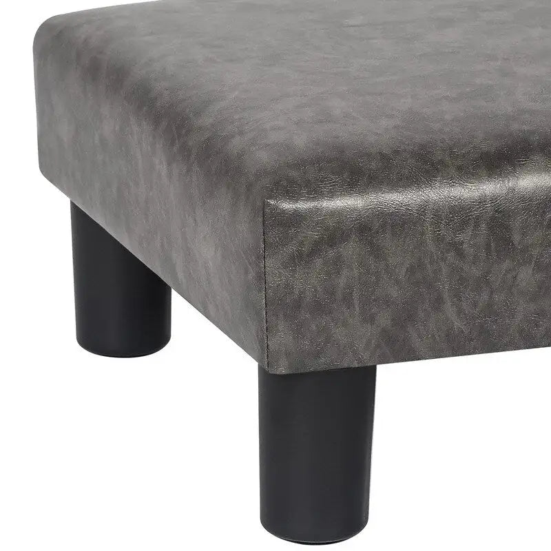 Petit tabouret carré rembourré — Repose-pieds de style moderne