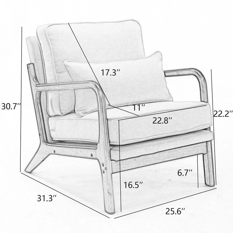 Fauteuil en bois massif de style médiéval, avec coussins moelleux et dossier.