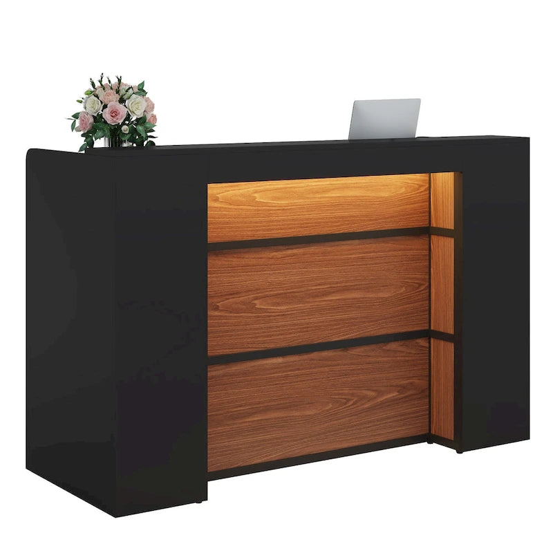 Bureau d'accueil avec cloison individuelle