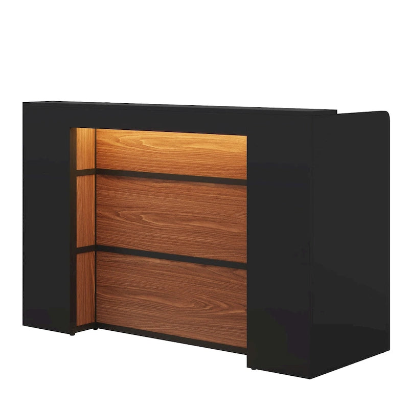 Bureau d'accueil avec cloison individuelle