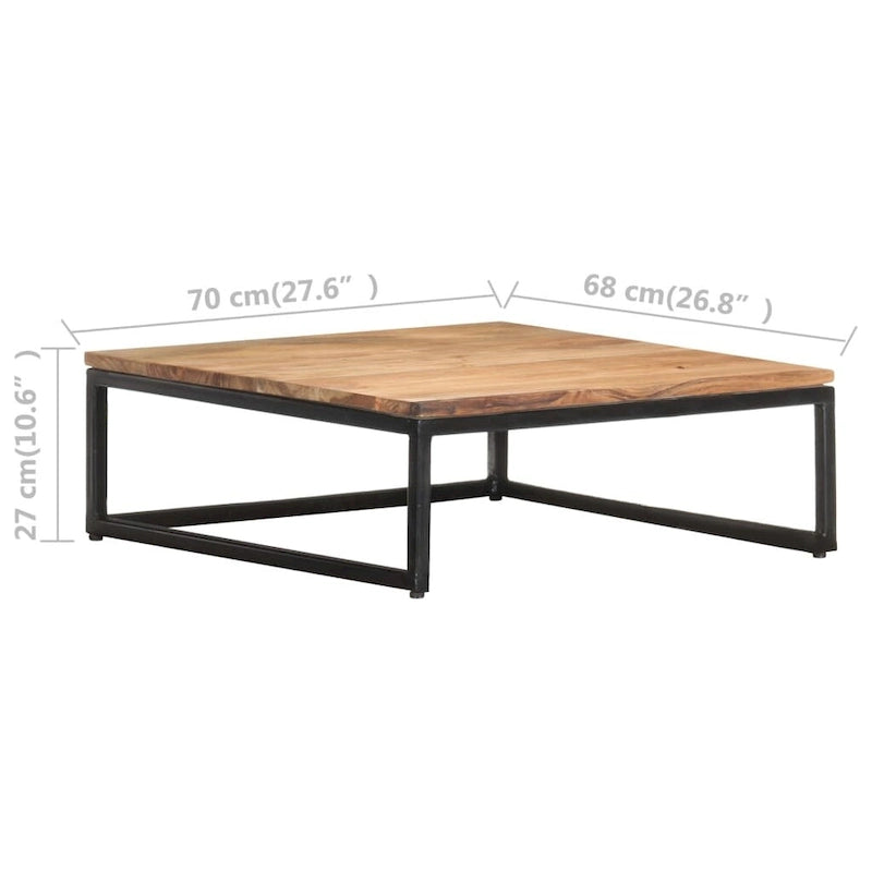 Table basse gigogne en bois d'acacia massif