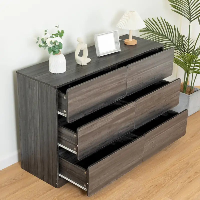 Commode à 6 tiroirs de 119 cm de large