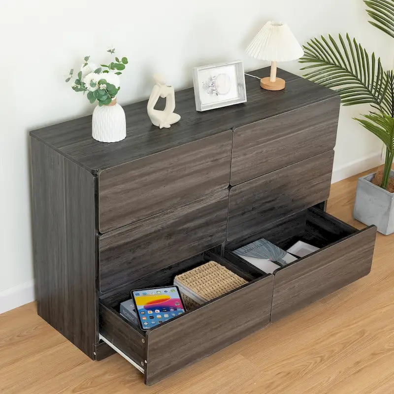 Commode à 6 tiroirs de 119 cm de large
