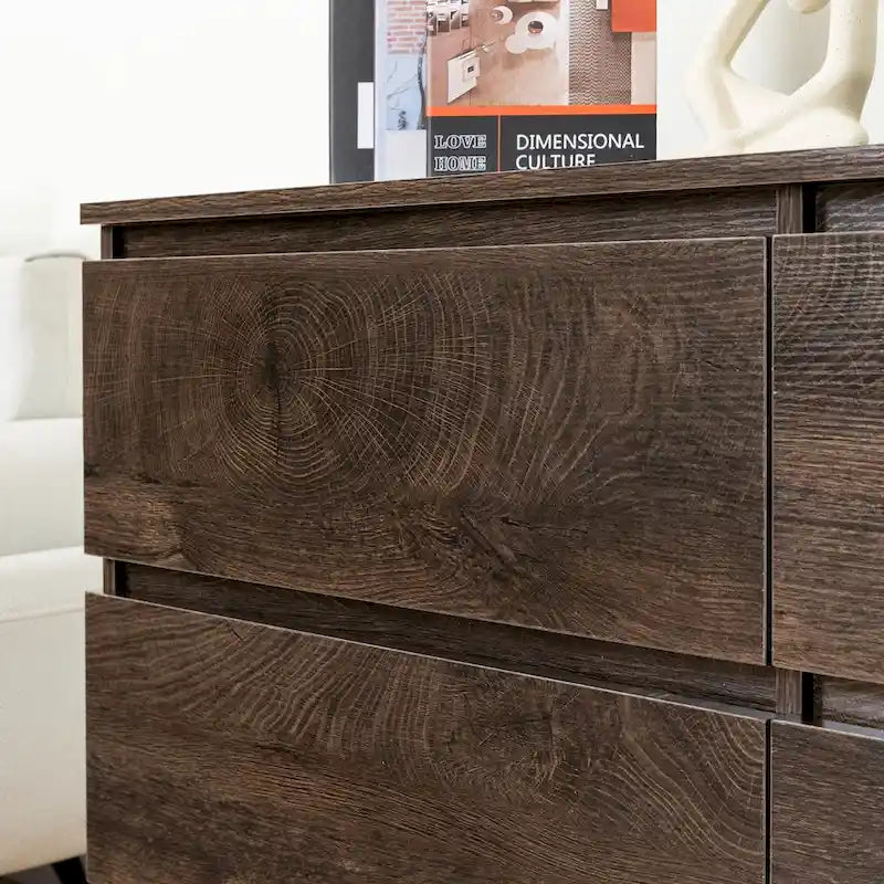 Commode à 6 tiroirs de 119 cm de large