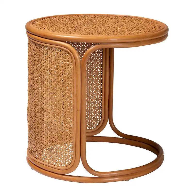 Table d'appoint en rotin