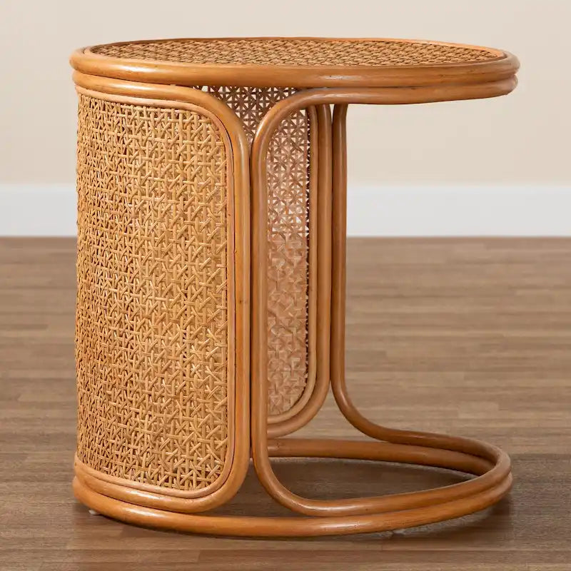 Table d'appoint en rotin