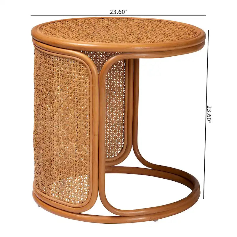 Table d'appoint en rotin