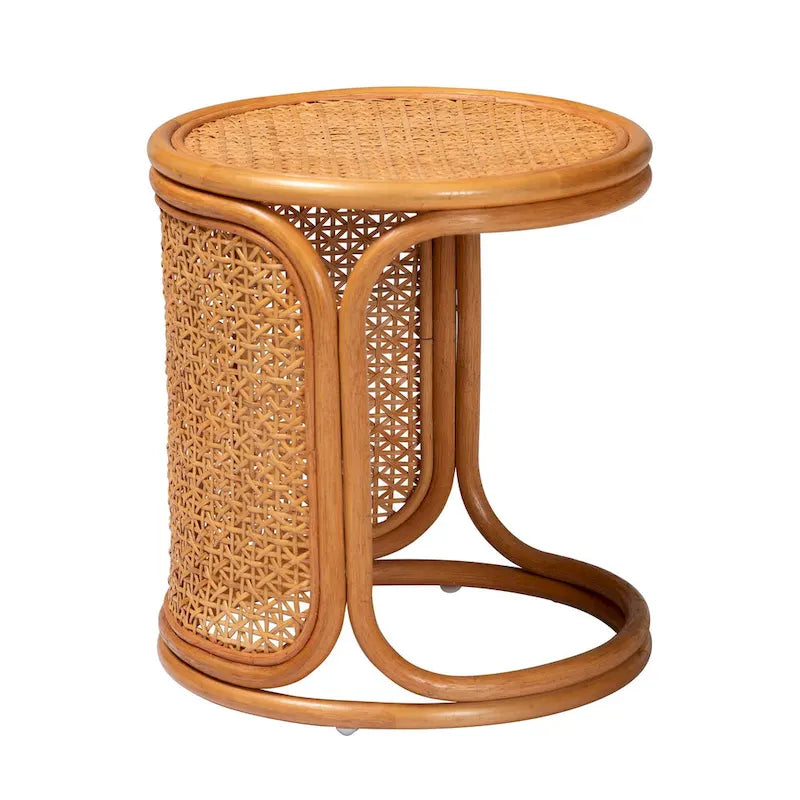 Table d'appoint en rotin
