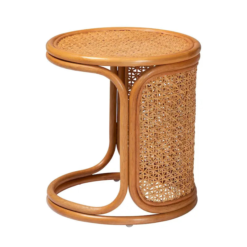 Table d'appoint en rotin