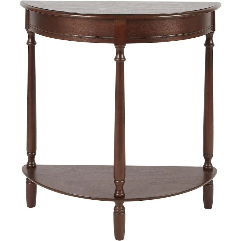 Table d'appoint ronde, couleur noyer