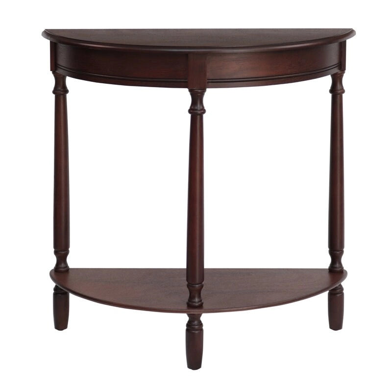 Table d'appoint ronde, couleur noyer