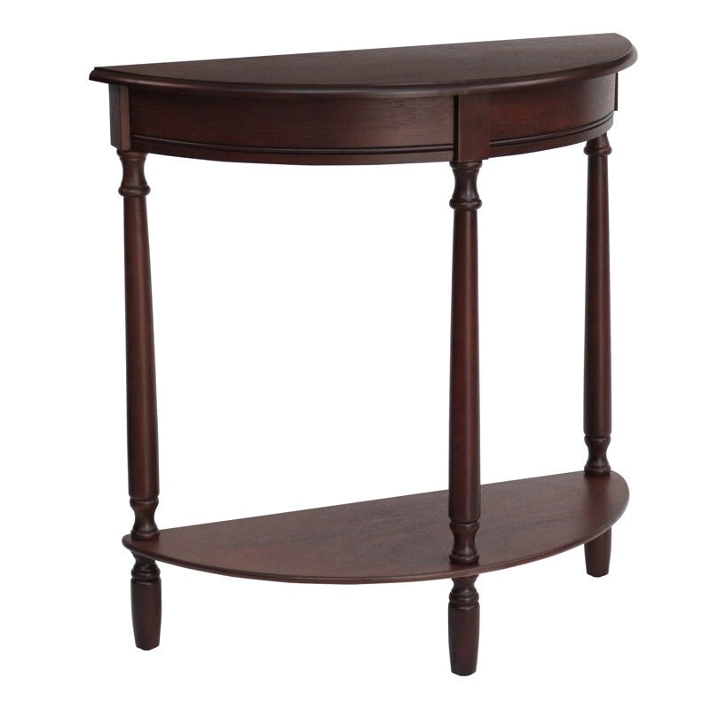Table d'appoint ronde, couleur noyer