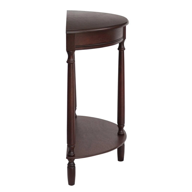 Table d'appoint ronde, couleur noyer