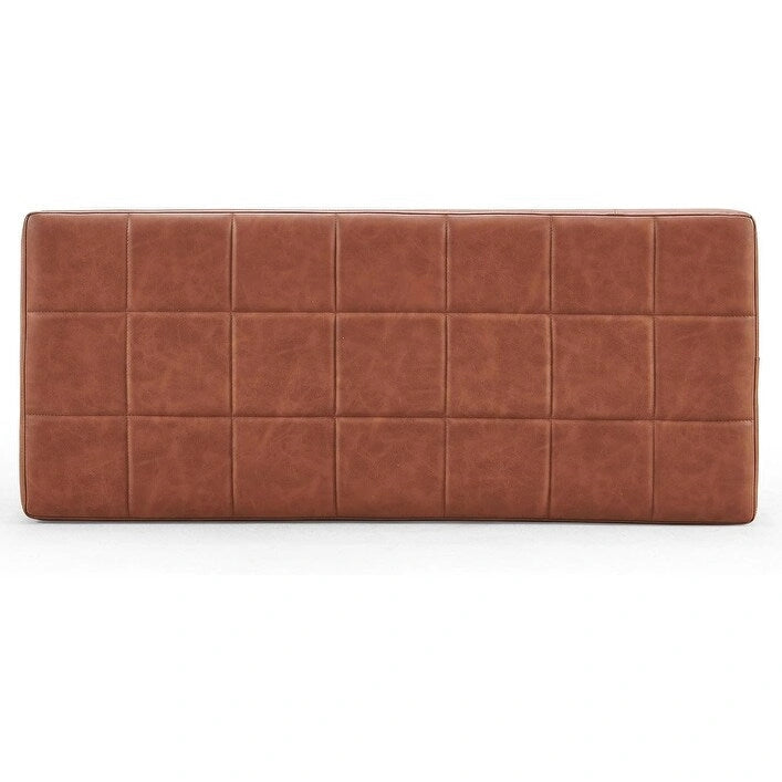 Chaise de salle à manger en cuir PU rembourrée de 36,6 pouces