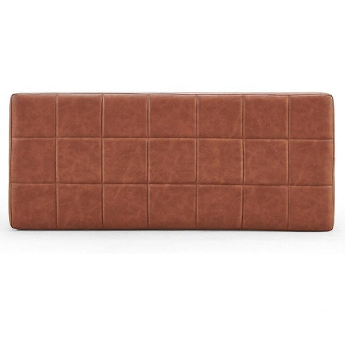 Chaise de salle à manger en cuir PU rembourrée de 36,6 pouces